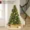 Pre-Lit Cedar Cypress Christmas Tree w/Twinkling Lights, Lighted Artificial Holiday Décor, White & Multicolored LEDs